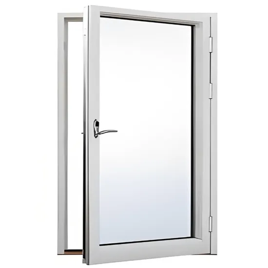 입구용 리플 디자인의 프리미엄 이중 유리 UPVC 프렌치 스윙 도어