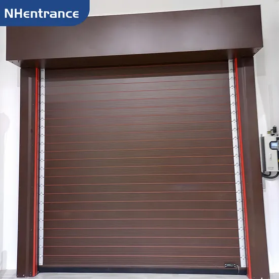 개인 빌라를 위한 맞춤형 색상 옵션이 있는 프랑스식 미니멀리스트 고속 나선형 도어