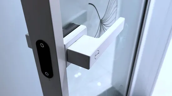 라미네이트 유리 프랑스 스타일 알루미늄 케이스먼트 힌지 도어 보안 도어